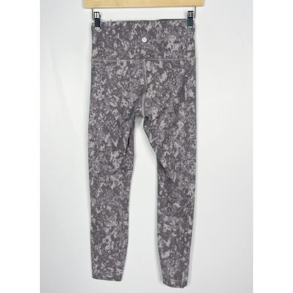 Lululemon Women 6 Align High Rise Pant 25" Legging Hideaway Camo Lunar Rock Gray - Picture 2 of 12